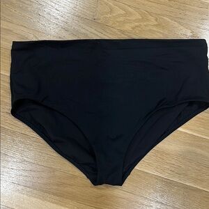 Black High-Waisted Athleta bathing suit Bottoms